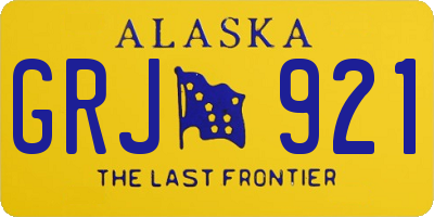 AK license plate GRJ921