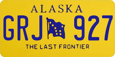 AK license plate GRJ927