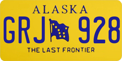 AK license plate GRJ928