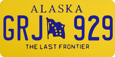 AK license plate GRJ929