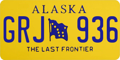 AK license plate GRJ936