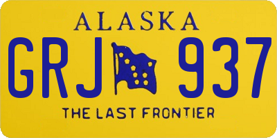 AK license plate GRJ937