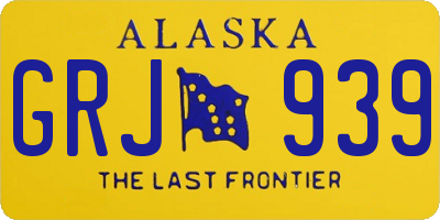 AK license plate GRJ939