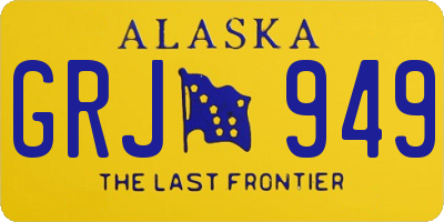 AK license plate GRJ949