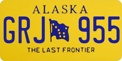 AK license plate GRJ955