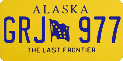 AK license plate GRJ977