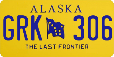 AK license plate GRK306