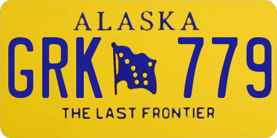 AK license plate GRK779