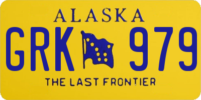 AK license plate GRK979