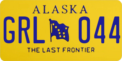 AK license plate GRL044