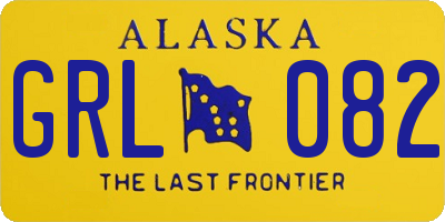 AK license plate GRL082
