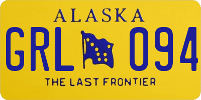 AK license plate GRL094