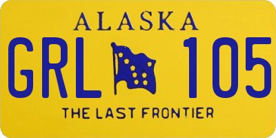 AK license plate GRL105