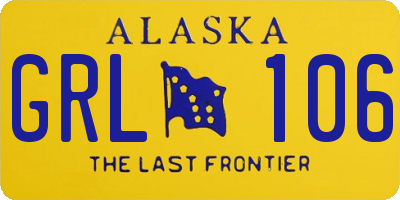 AK license plate GRL106