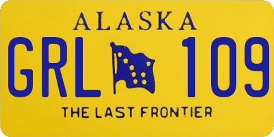 AK license plate GRL109