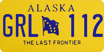 AK license plate GRL112