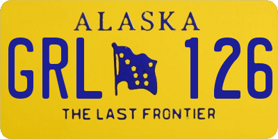 AK license plate GRL126