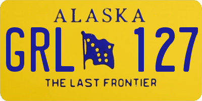 AK license plate GRL127