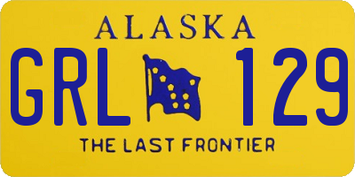 AK license plate GRL129