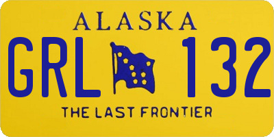 AK license plate GRL132