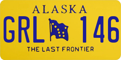 AK license plate GRL146