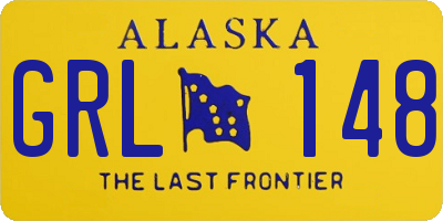 AK license plate GRL148