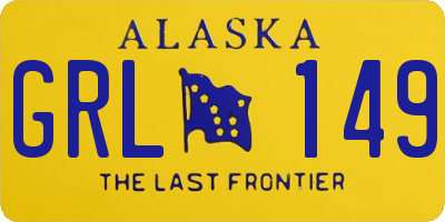 AK license plate GRL149