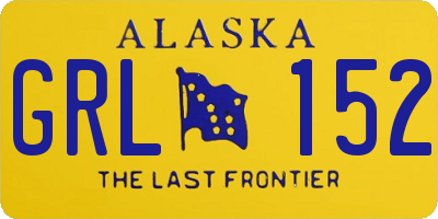 AK license plate GRL152