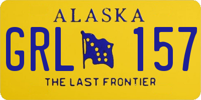 AK license plate GRL157