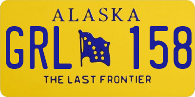 AK license plate GRL158