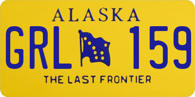 AK license plate GRL159