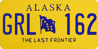 AK license plate GRL162