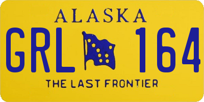 AK license plate GRL164