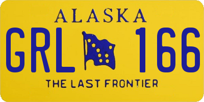 AK license plate GRL166