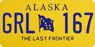 AK license plate GRL167