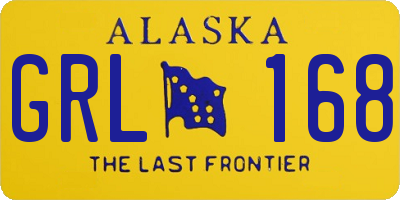 AK license plate GRL168