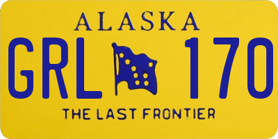 AK license plate GRL170