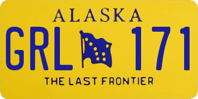 AK license plate GRL171