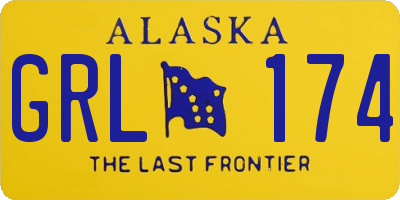 AK license plate GRL174