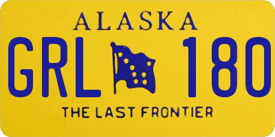 AK license plate GRL180