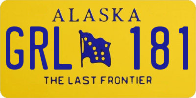 AK license plate GRL181