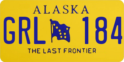 AK license plate GRL184