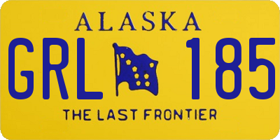 AK license plate GRL185