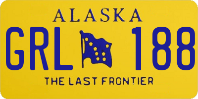 AK license plate GRL188