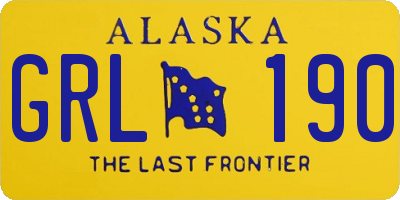 AK license plate GRL190