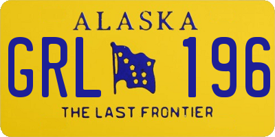 AK license plate GRL196