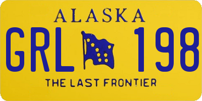 AK license plate GRL198