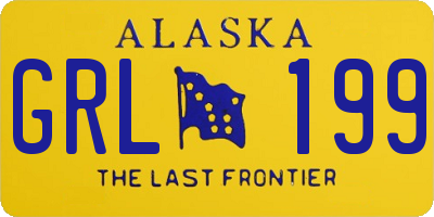 AK license plate GRL199