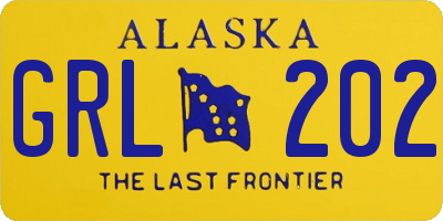 AK license plate GRL202