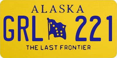 AK license plate GRL221